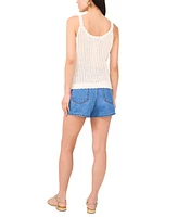 1.state Women's Pointelle Knit Tank Top