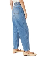 Sam Edelman Women's High-Rise Barrel-Leg Jeans