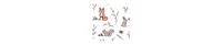 Hudson Baby Baby Girls Hudson Gown, Swaddle Blanket and Cap or Headband, Enchanted Forest, 0-6 Months