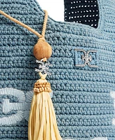 Sam Edelman April North South Crochet Logo Tote