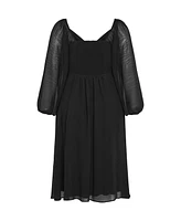 City Chic Plus Flirty Midi Dress