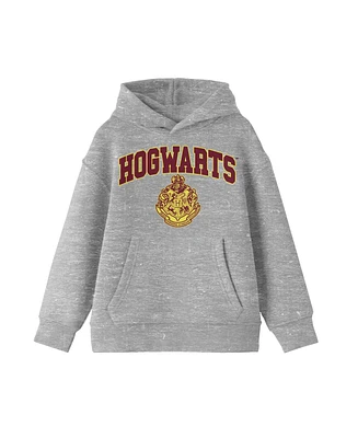 Harry Potter Boys Hogwarts School Logo Youth Athletic Heather Sweatshirt