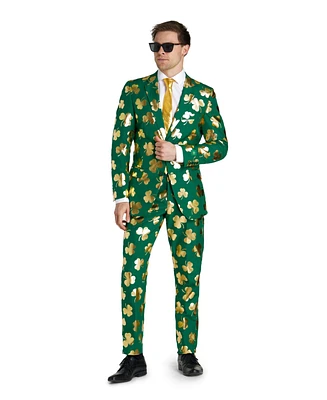 OppoSuits Men's St. Paddy's Day Suit - Patrick's Party Wear Slim Fit Green