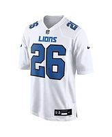 Nike Men's Jahmyr Gibbs White Detroit Lions Tundra Fashion Game Jersey