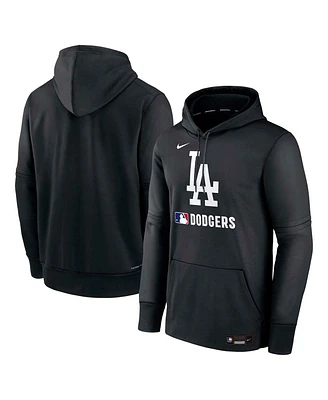 Nike Men's Black Los Angeles Dodgers Authentic Collection Performance Pullover Hoodie