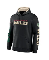 Fanatics Men's Black Minnesota Wild Big City Legacy Fleece Pullover Hoodie