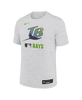 Nike Men's White Tampa Bay Rays Authentic Collection Velocity Performance Practice T-Shirt