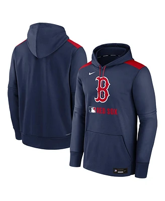 Nike Men's Navy Boston Red Sox Authentic Collection Performance Pullover Hoodie