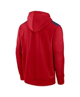 Nike Men's Red Los Angeles Angels Authentic Collection Performance Pullover Hoodie