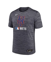 Nike Men's Black New York Mets Authentic Collection Velocity Performance Practice T-Shirt