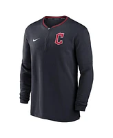 Nike Men's Navy Cleveland Guardians Authentic Collection Performance Half-Zip Sweatshirt