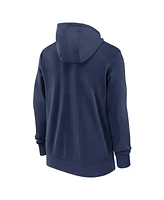 Nike Men's Navy Cleveland Guardians Knockout Script Full-Zip Hoodie