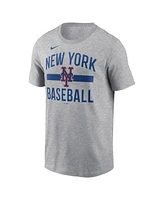 Nike Men's Heather Gray New York Mets Arched T-Shirt