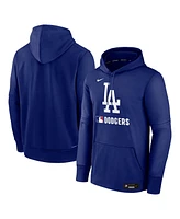 Nike Men's Royal Los Angeles Dodgers Authentic Collection Performance Pullover Hoodie