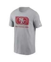 Nike Men's Gray San Francisco 49ers Lockup Essential T-Shirt
