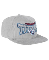 New Era Men's Gray Tennessee Titans Corduroy Golfer Adjustable Hat