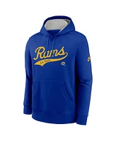 Nike Men's Royal Los Angeles Rams Rewind Club Logo Pullover Hoodie