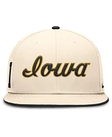 Nike Men's Natural Iowa Hawkeyes Primetime True Performance Fitted Hat