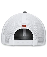 Top of the World Men's Gray/White Syracuse Orange Victory Baseline Trucker Adjustable Hat