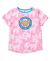 Justice League Girls Dc Comics Wonder Woman Pajama Shirt and Pants Sleep Set