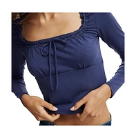 Cotton On Women's Annie Lace Tie Long Sleeve
