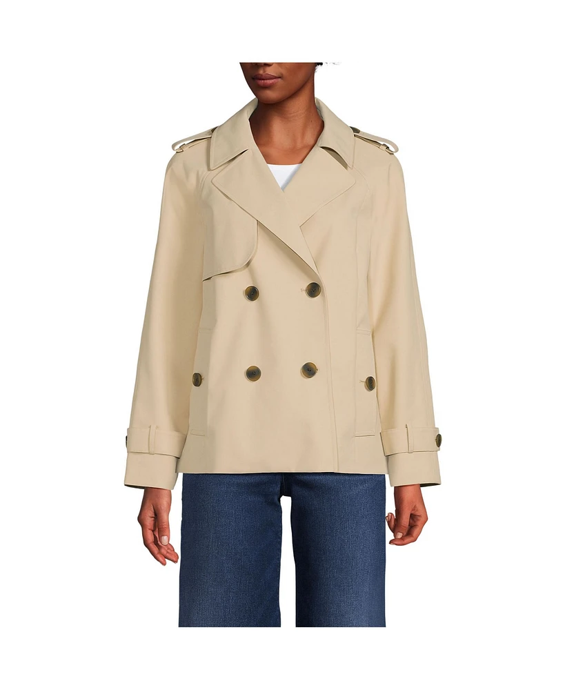 Lands' End Women's Trench Rain Jacket