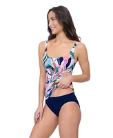 Profile by Gottex Women's Aura Square Neck D Cup Tankini