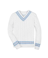 Hope & Henry Men's Organic V-Neck Cricket Sweater