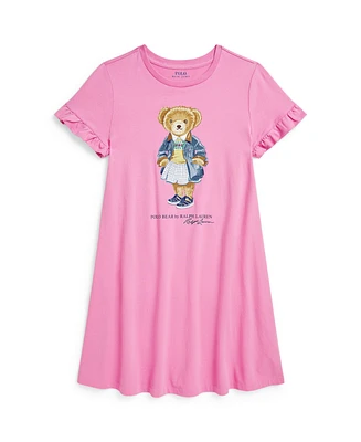 Polo Ralph Lauren Big Girls Bear Jersey Dress