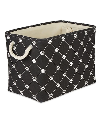 Bone Dry Collapsible Pet Storage Bin Trellis Paw Print