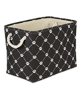 Bone Dry Collapsible Pet Storage Bin Trellis Paw Print