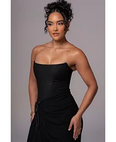 Jluxlabel Women's Fenix Reversible Linen Corset