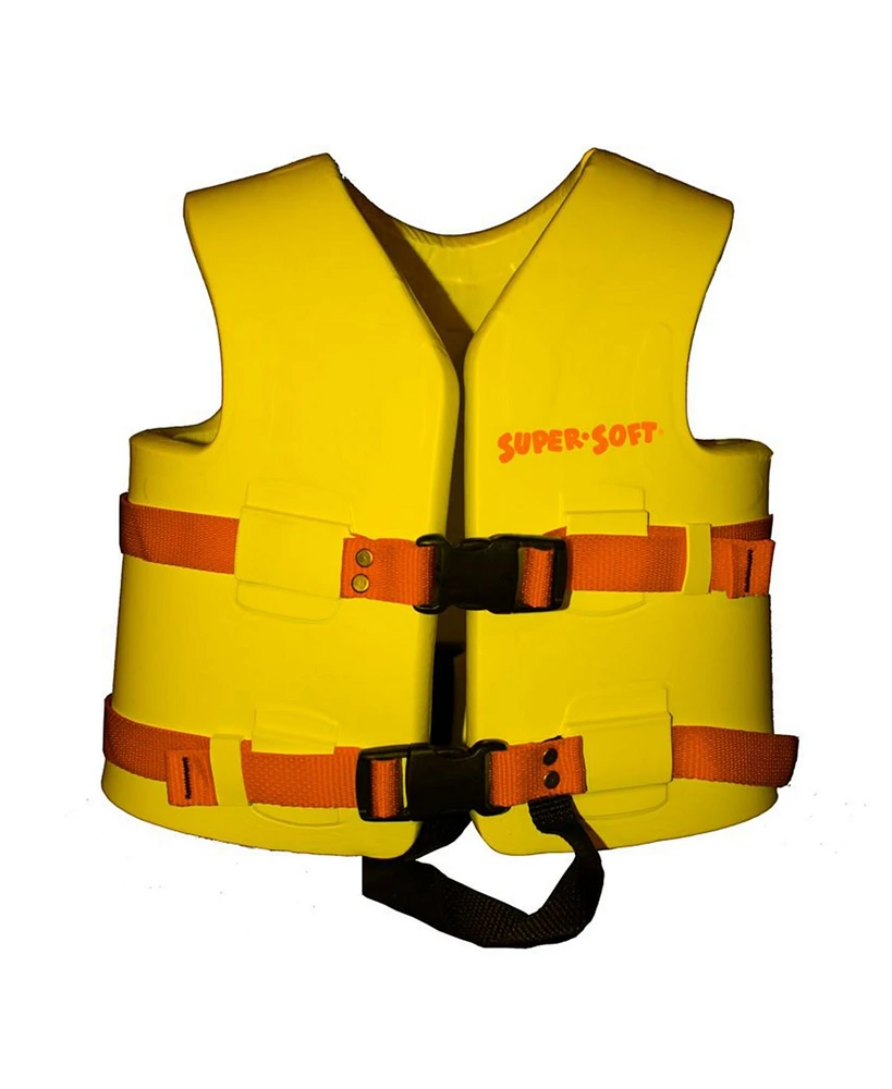 Trc Recreation Super Soft Child Life Jacket Swim Safety Vest, Small, Yellow