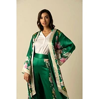 Raishma Studio Women's Amora Green Kimono