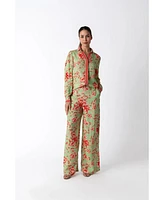 Raishma Studio Women's Naomi Green Trousers