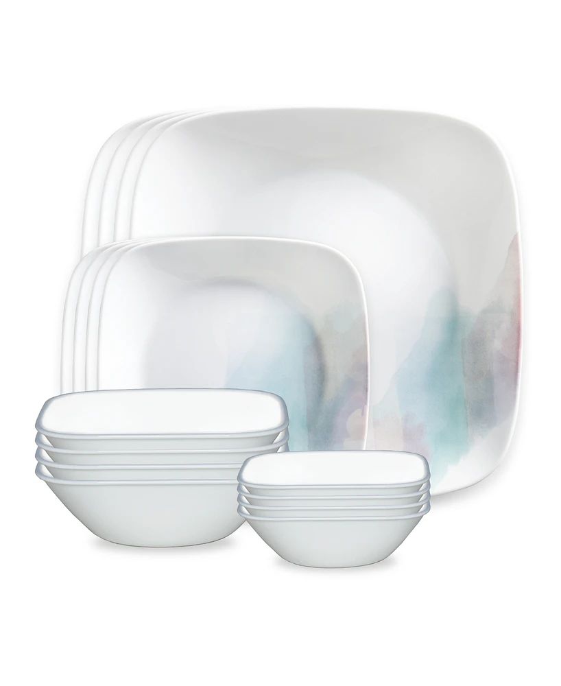 Corelle Aquarello 16-Pc. Dinnerware Set, Service for 4