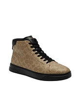 Coach Men's Highline Signature Canvas High Top Sneaker