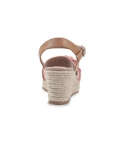 Sam Edelman Little and Big Girls Lucia Buckle Espadrille Wedge Sandals