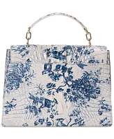 Brahmin Hallie Daylily Melbourne Medium Leather Satchel
