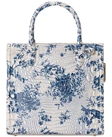Brahmin Caroline Melbourne Embossed Leather Satchel