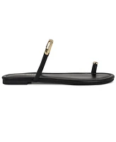 Nine West Women's Balon Strappy Toe Loop Flat Sandals
