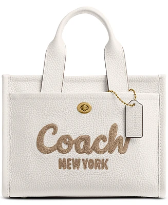 Coach Cargo Pebbled Leather Tote Bag 26