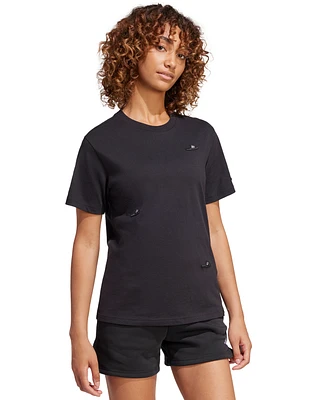 adidas Women's Cotton Logo Slide Crewneck T-Shirt