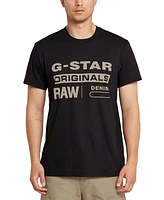 G-Star Raw Men's Originals Short Sleeve Crewneck Logo Graphic T-Shirt