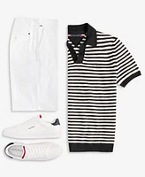 Tommy Hilfiger Mens Stripe Polo Shorts