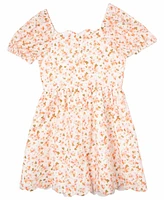 Rare Editions Big Girls Floral Eyelet Scalloped Hem Dress