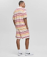 Mode Of One Mens Short Sleeve Relaxed Gradient Sweater Shorts Exclusively At Macys