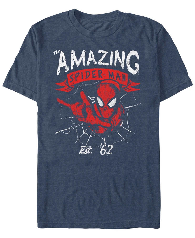 Marvel Men's Grunge Fwip Short Sleeve T-Shirt