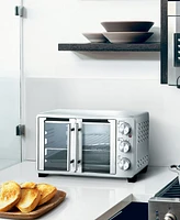 MegaChef 25 Quart French Door Multi-Function Electric Toaster Oven with Rotisserie Set