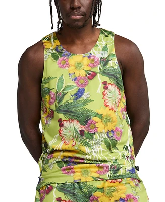 Puma Men's Dunked Floral Regular-Fit Reversible Mesh Tank